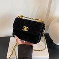 Chanel High-end lingtze small fragrance chain bag versatile small gold ball square fat bag mini bag high-value handbag