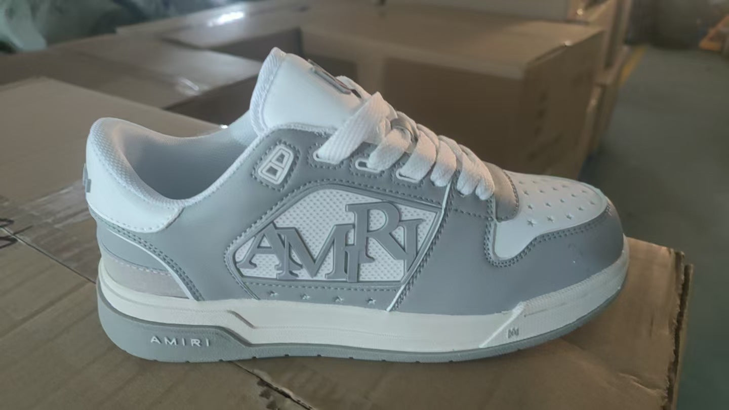 AMIRI Retro distressed spliced board shoes, niche design, low-top casual shoes, student party daily versatile sneakers