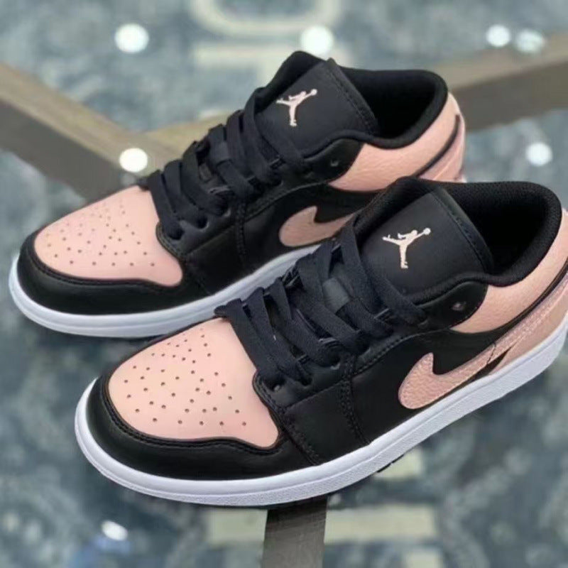 Nike Pure black high heel toe low top retro basketball shoes men's and women's sneakers couple board shoes mail to adult order