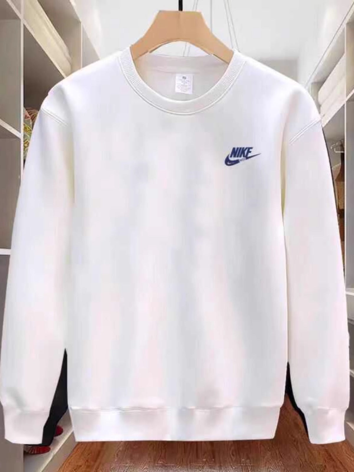 Big-name foreign trade fleece counters withdraw sweatshirts for men and women, autumn and winter trendy brands, fleece crew necks, hatless and loose long-sleeved tops