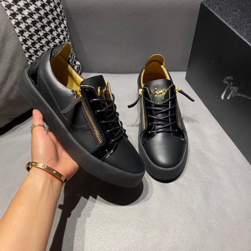 High-value flat-soled, wear-resistant, non-slip lace-up shoes, low-top breathable athleisure shoes, Internet celebrities, versatile and popular men's shoes