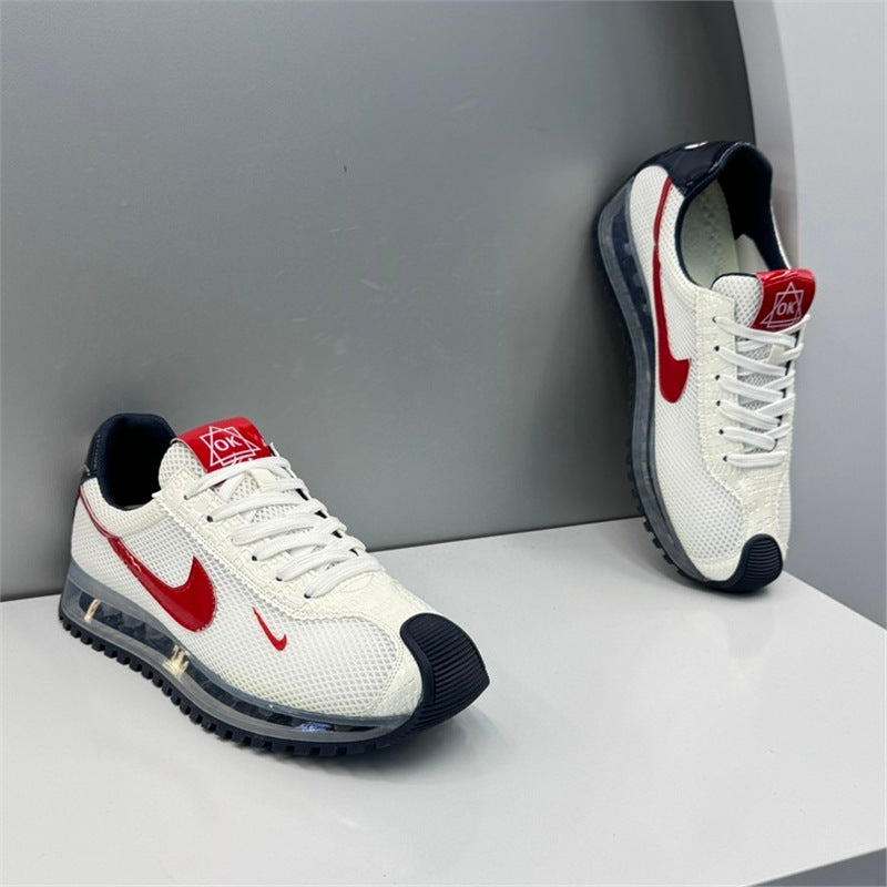 Nike 2026 Men's Shoes New Air Cushion Sole Breathable Mesh Forrest Gump Thick-soled Fashionable Versatile Casual Sports Shoes