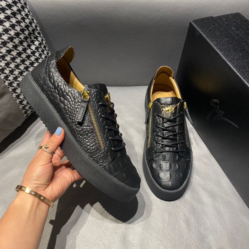 High-value flat-soled, wear-resistant, non-slip lace-up shoes, low-top breathable athleisure shoes, Internet celebrities, versatile and popular men's shoes