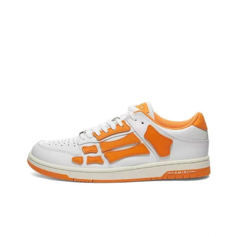 Amiri New bone shoes, star models, high-value couples, trendy fashion, versatile white shoes, casual sports men's and women's board shoes