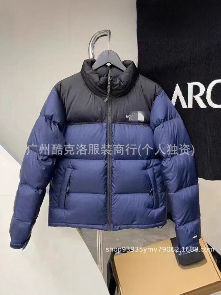 THE NORHT FACE American version embroidered 1996 cotton jacket for men and women couple loose and versatile casual thickened warm classic bread clothes