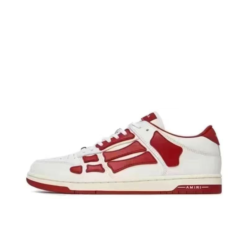 Amiri New bone shoes, star models, high-value couples, trendy fashion, versatile white shoes, casual sports men's and women's board shoes