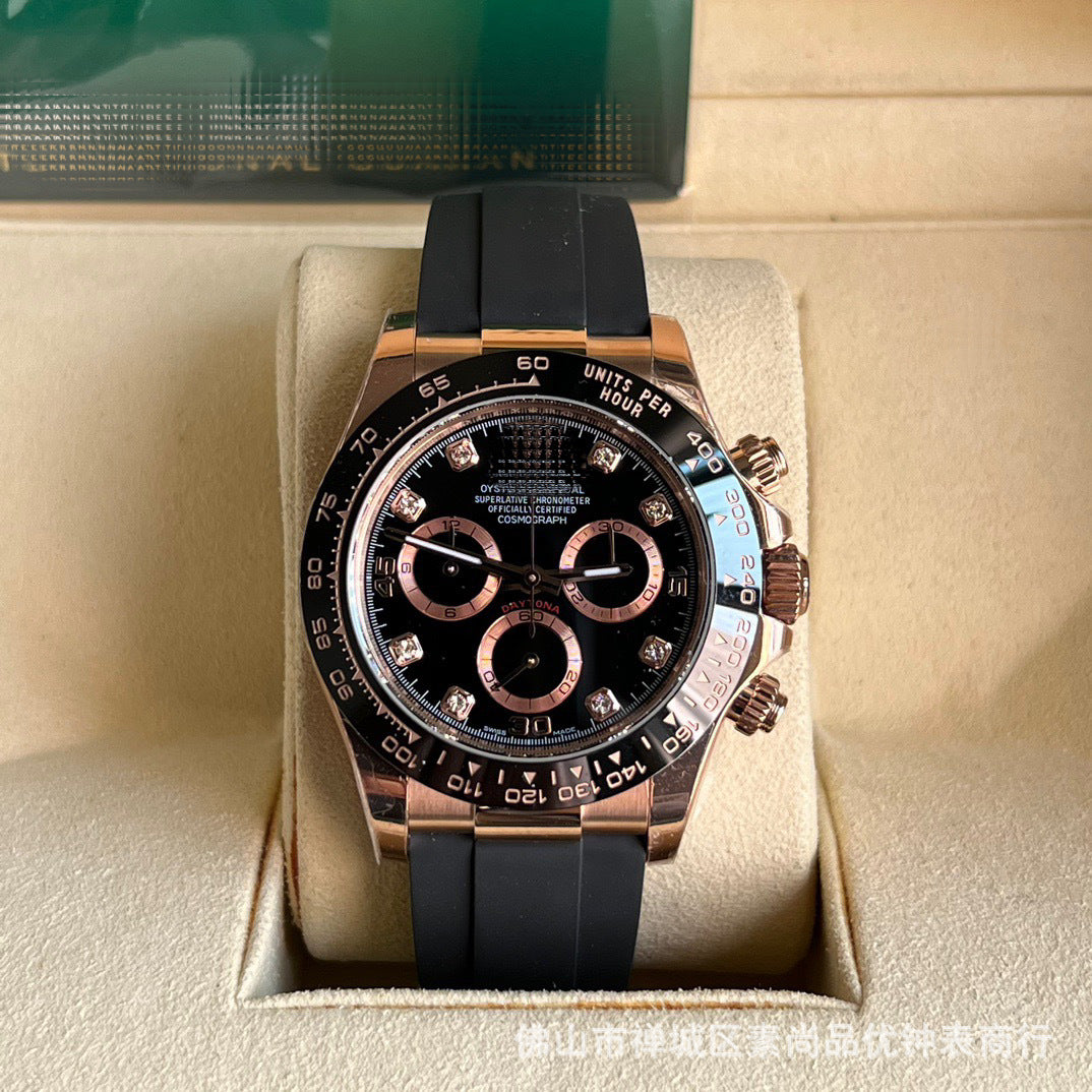 New caliber 4131 chronograph Cross-border 7750 Ice Landi 4131 Panda Di Yu Wenle Men's Mechanical Watch Bei Sister-in-law Watch AliExpress Foreign Trade