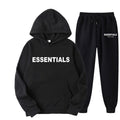 Essentials 2025 Cross-border Men's Spring and Autumn Printed Suit, Hooded Sweatshirt Set, Trendy Casual Sports Two-Piece Set