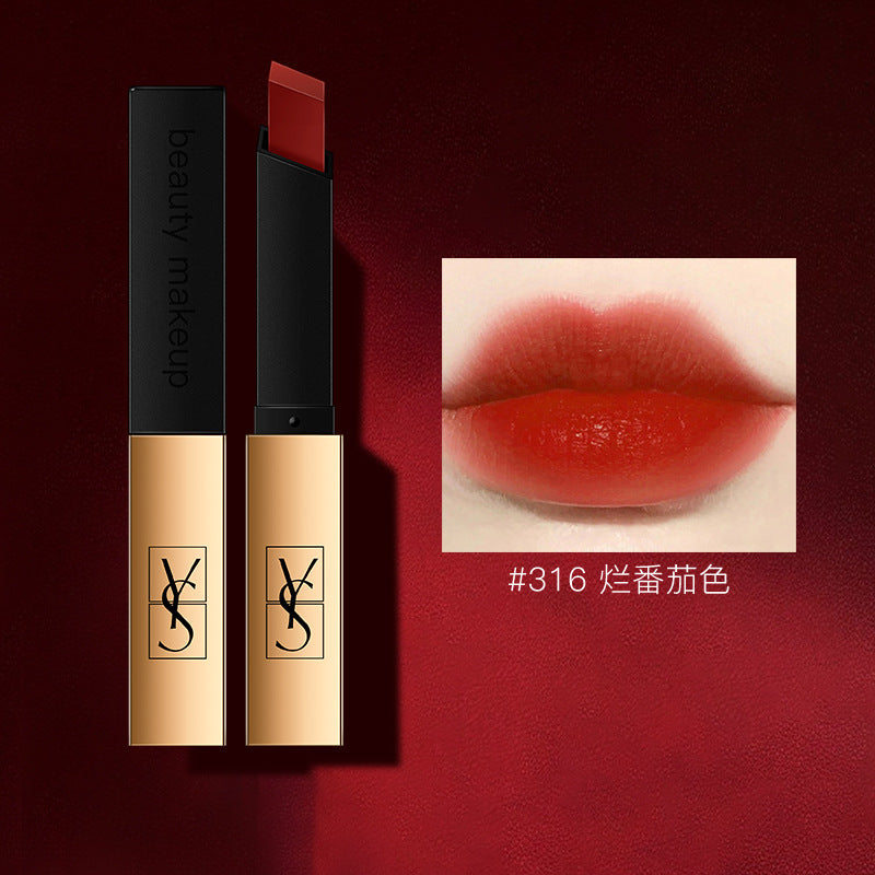 YSL velvet matte small gold bar lipstick rich color development big-name lipstick direct sales