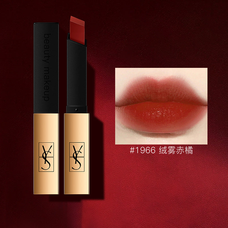 YSL velvet matte small gold bar lipstick rich color development big-name lipstick direct sales
