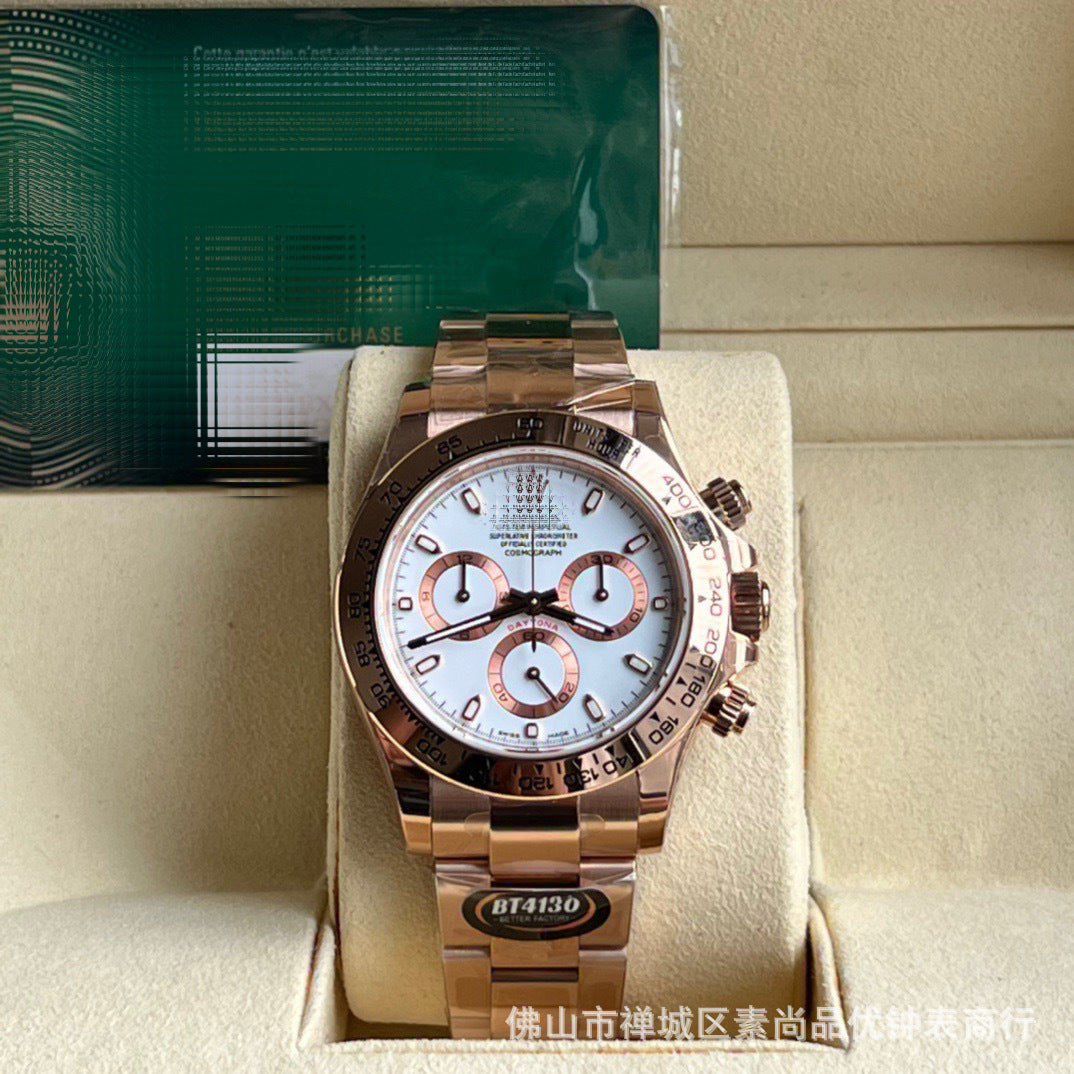 New caliber 4131 chronograph Cross-border 7750 Ice Landi 4131 Panda Di Yu Wenle Men's Mechanical Watch Bei Sister-in-law Watch AliExpress Foreign Trade