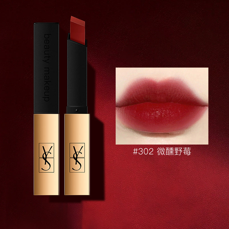 YSL velvet matte small gold bar lipstick rich color development big-name lipstick direct sales