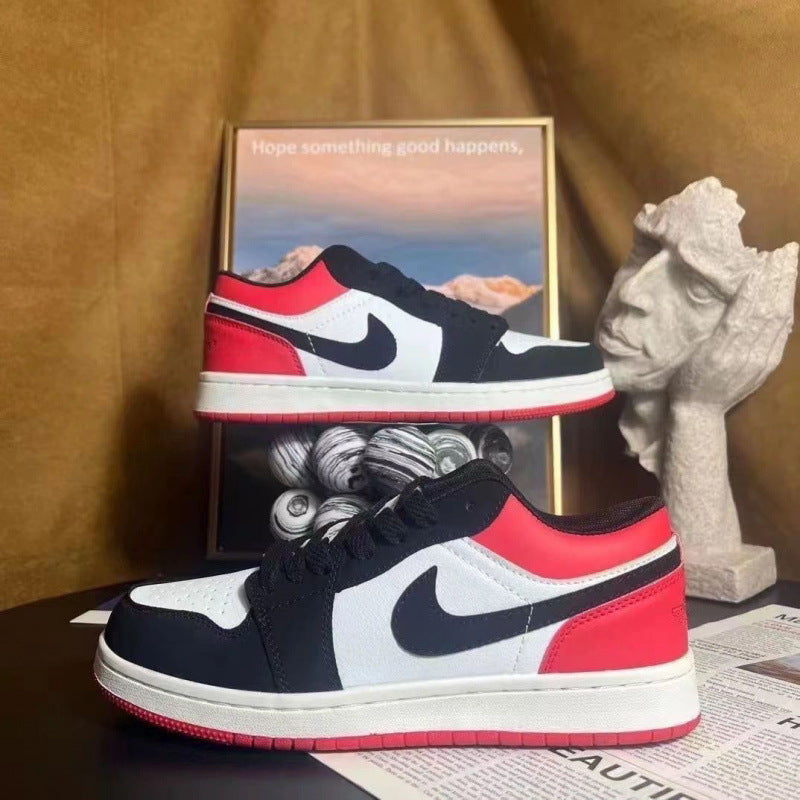 Nike Pure black high heel toe low top retro basketball shoes men's and women's sneakers couple board shoes mail to adult order