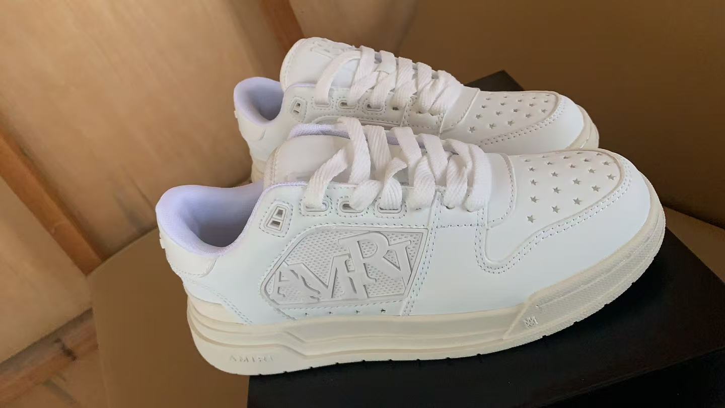 AMIRI Retro distressed spliced board shoes, niche design, low-top casual shoes, student party daily versatile sneakers