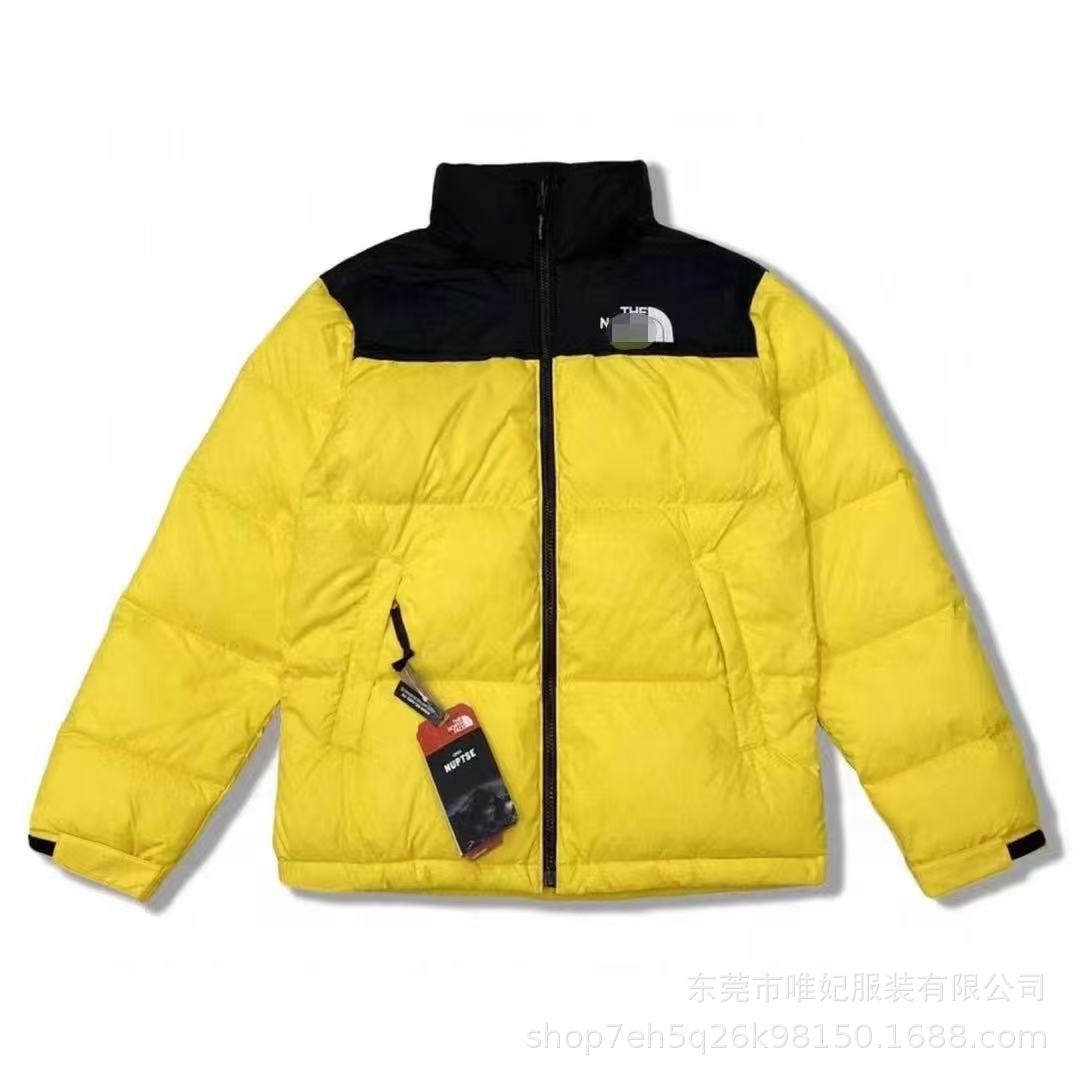 The NORTH FACE High quality North Face Beauty Edition 1996 Feather Cotton Jacket Winter Men's and Women's Stand Collar Thickened Windproof Bread Jacket Cotton Jacket
