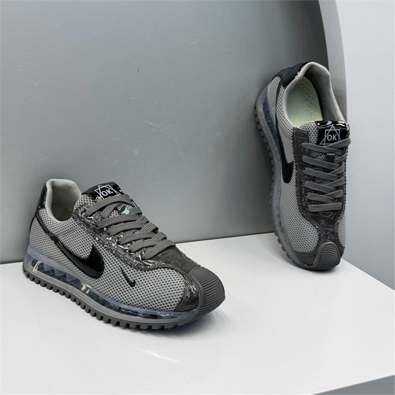 Nike 2026 Men's Shoes New Air Cushion Sole Breathable Mesh Forrest Gump Thick-soled Fashionable Versatile Casual Sports Shoes