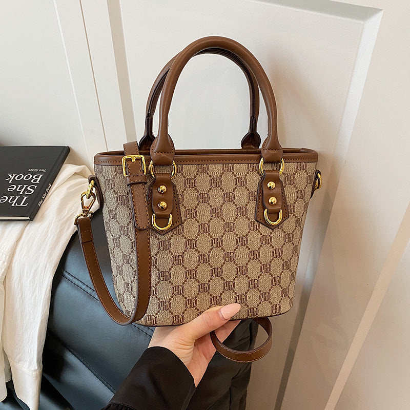 Gucci Bag Cross-border bag women's high-end bucket bag 2025 new temperament retro fashion versatile one-shoulder crossbody bag women's bag