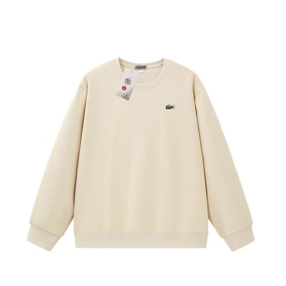 Lcosta Cross-border spring and autumn hot sales crew neck sweatshirt small fish embroidery crew neck pullover sweatshirt casual base shirt long sleeves