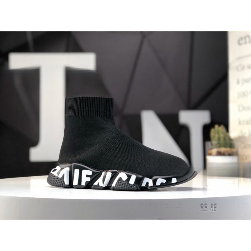 Balenciaga Putian socks, shoes, stretchy high-top dad shoes, men's and women's platform height-boosting shoes, casual and versatile couple sneakers