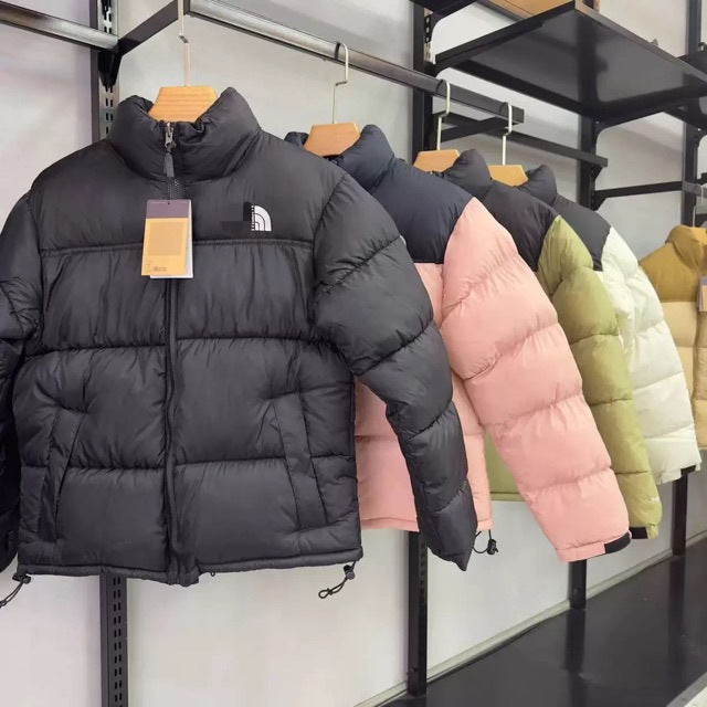 The NORTH FACE High quality North Face Beauty Edition 1996 Feather Cotton Jacket Winter Men's and Women's Stand Collar Thickened Windproof Bread Jacket Cotton Jacket