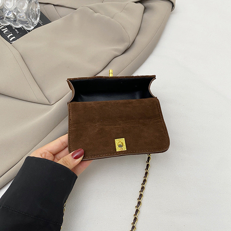 Chanel High-end lingtze small fragrance chain bag versatile small gold ball square fat bag mini bag high-value handbag