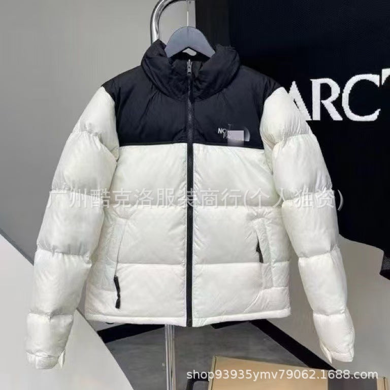 THE NORHT FACE American version embroidered 1996 cotton jacket for men and women couple loose and versatile casual thickened warm classic bread clothes