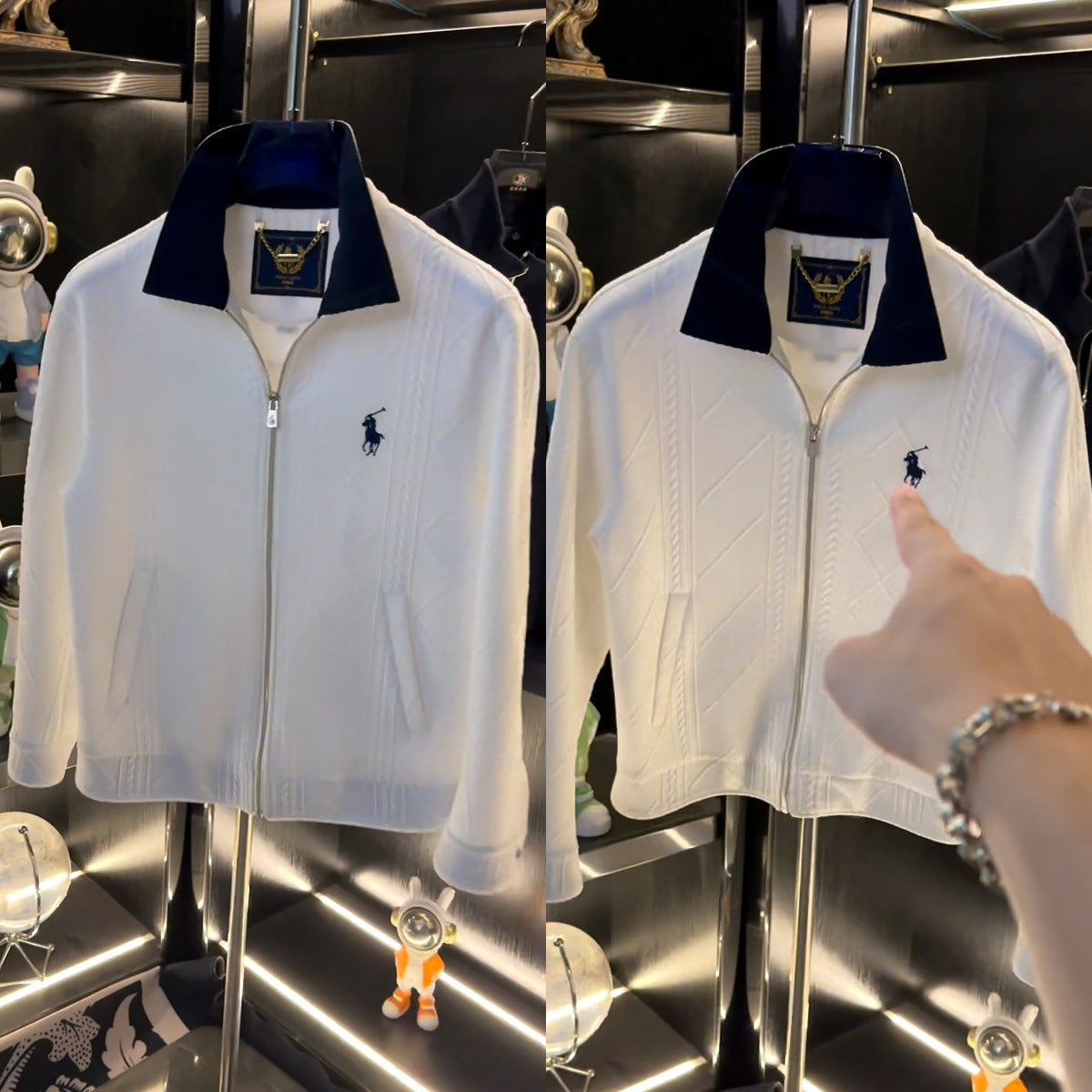 Polo Autumn new fashion, versatile, trendy, light luxury, high-quality men's ruffian, casual lapels, comfortable jackets, jackets