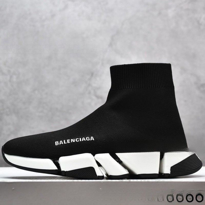Balenciaga Putian socks, shoes, stretchy high-top dad shoes, men's and women's platform height-boosting shoes, casual and versatile couple sneakers