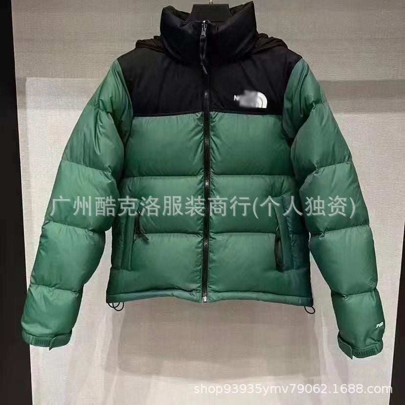 THE NORHT FACE American version embroidered 1996 cotton jacket for men and women couple loose and versatile casual thickened warm classic bread clothes