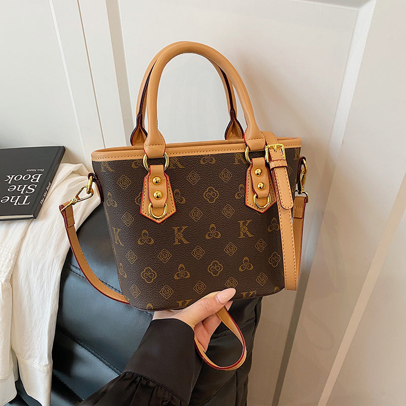 Gucci Bag Cross-border bag women's high-end bucket bag 2025 new temperament retro fashion versatile one-shoulder crossbody bag women's bag