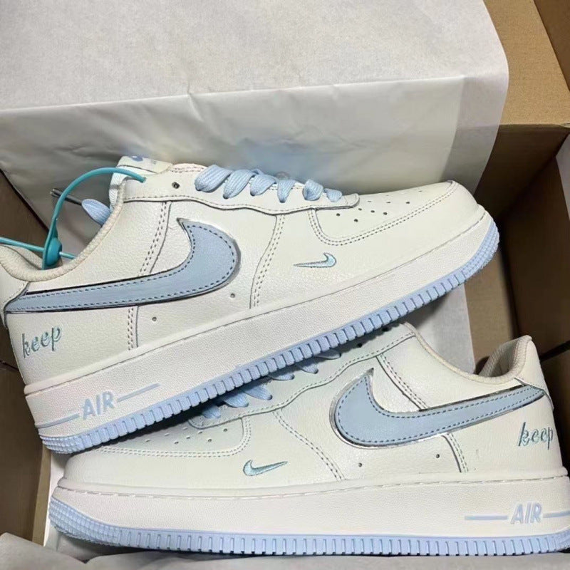 Nike shoes Explosive AF1 Silver Campus Cheap Casual Versatile Men and Women Ins Couple Trend Luck Adult Order Breathable