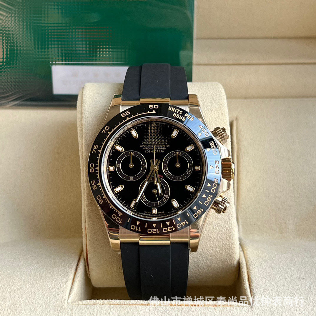 New caliber 4131 chronograph Cross-border 7750 Ice Landi 4131 Panda Di Yu Wenle Men's Mechanical Watch Bei Sister-in-law Watch AliExpress Foreign Trade