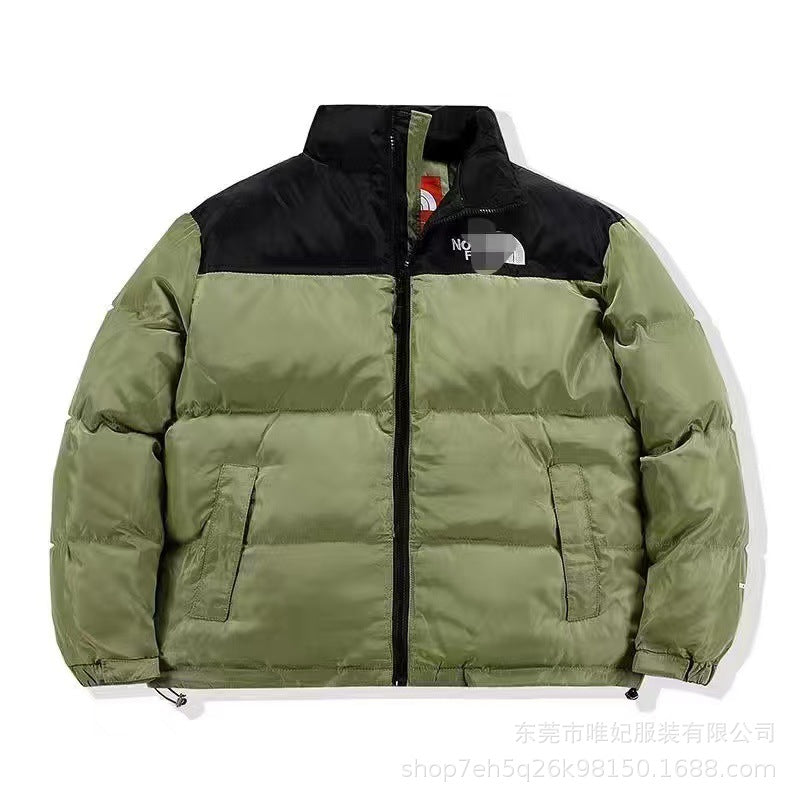 The NORTH FACE High quality North Face Beauty Edition 1996 Feather Cotton Jacket Winter Men's and Women's Stand Collar Thickened Windproof Bread Jacket Cotton Jacket