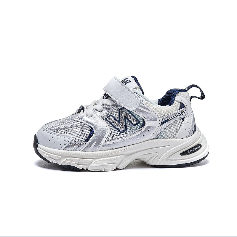 New balance Children's shoes wholesale 2025 spring and autumn new girls' parent-child sneakers four seasons boys' dad shoes children's casual shoes