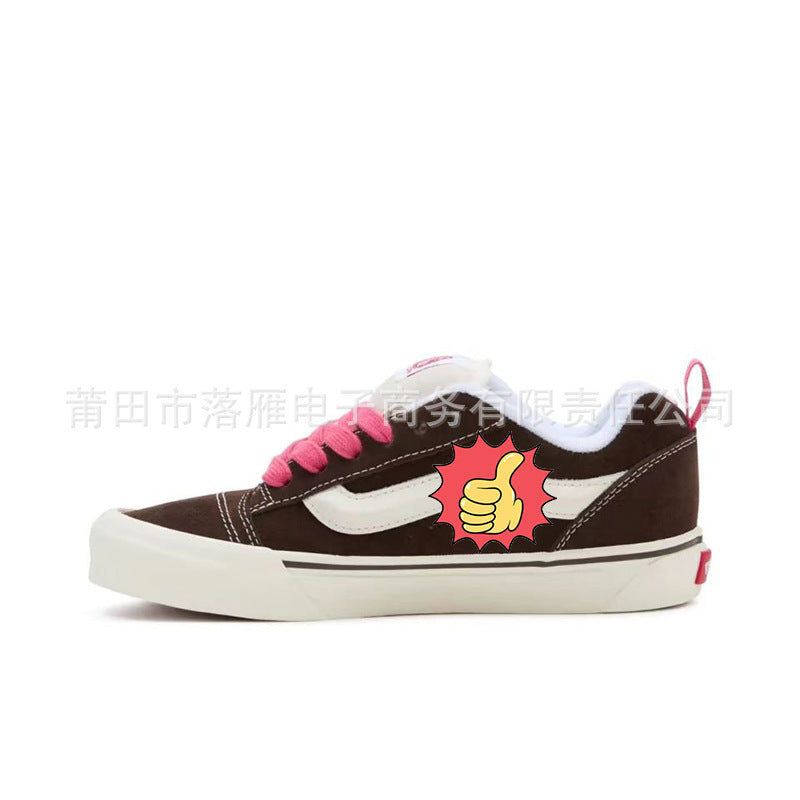 Vans [Cross-border exclusive] Putian shoes, Wanjiasi bread shoes, thick tongue board shoes, men's skateboard shoes, women's wear-resistant and comfortable