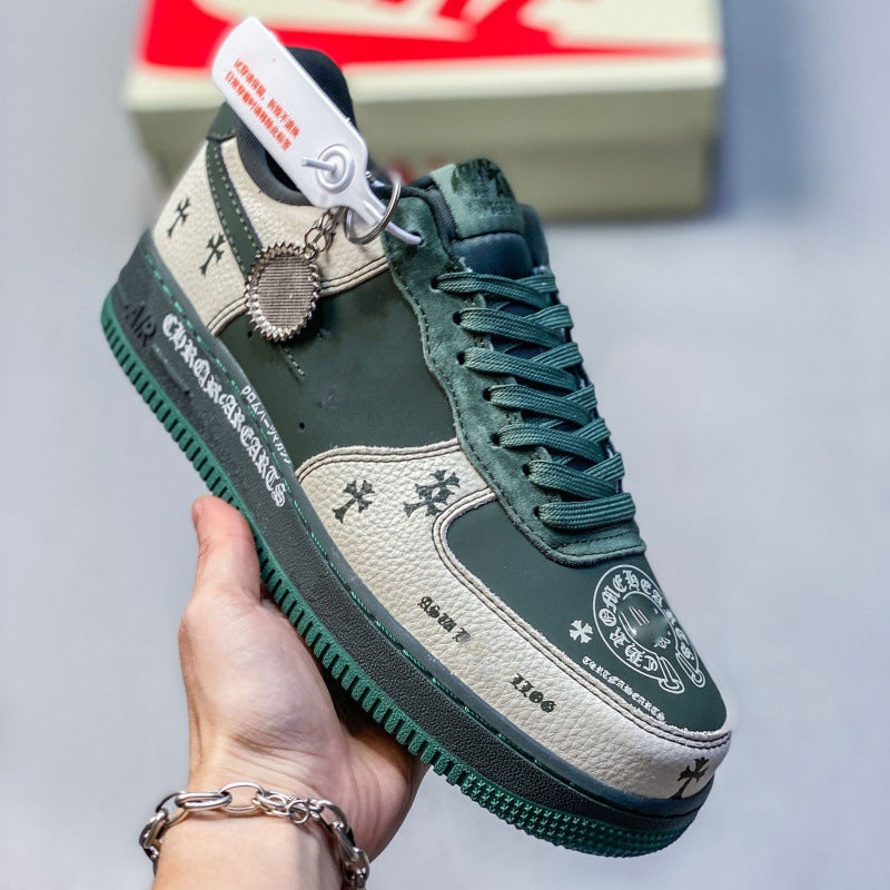 Explor Nike What The LA Collaboration Mandarin Duck Air Force One Versatile Casual Sportsboard Shoes for Men and Women AF1 Trendy Shoes