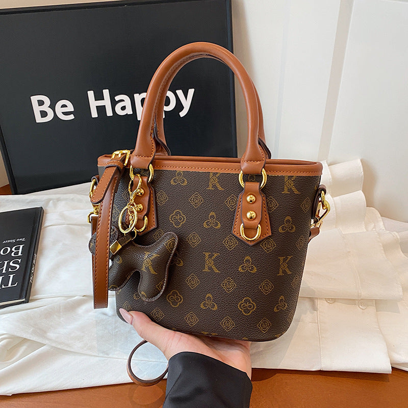 Gucci Bag Cross-border bag women's high-end bucket bag 2025 new temperament retro fashion versatile one-shoulder crossbody bag women's bag