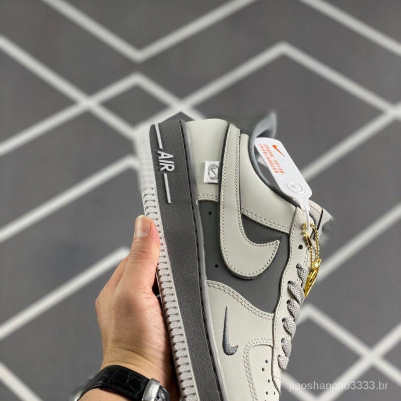 Nike shoes Putian's new cross-border AF1 Air Force No. 1 light and dark gray low-hook low-top men's and women's sneakers are a cross-border hot seller