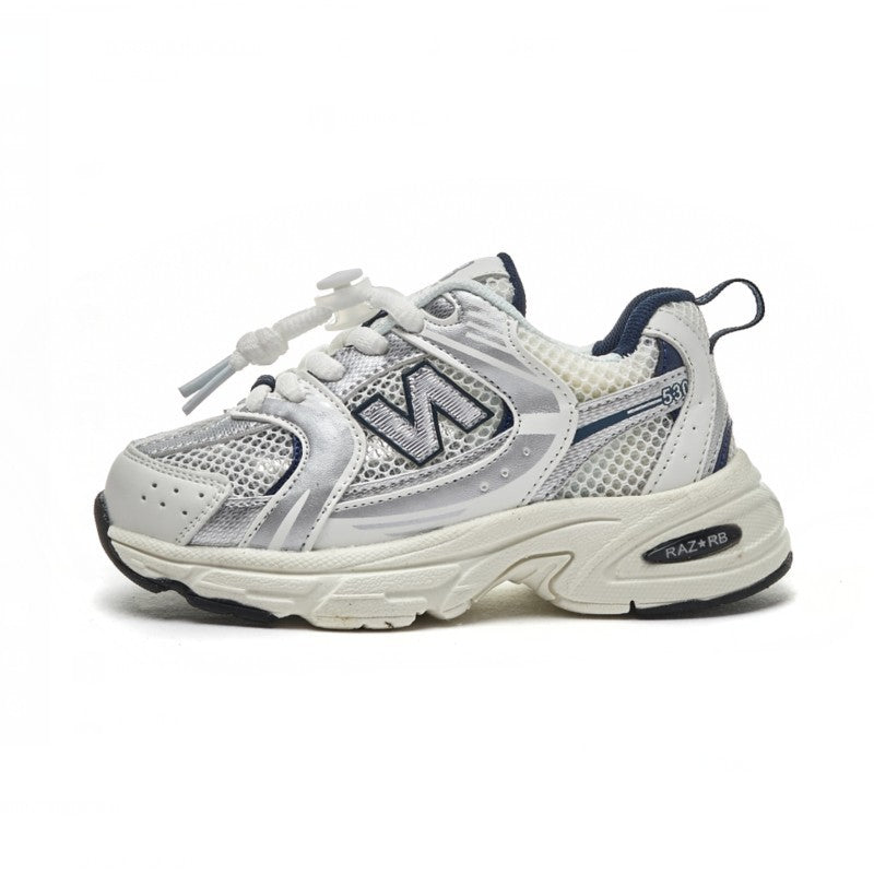 New balance Children's shoes wholesale 2025 spring and autumn new girls' parent-child sneakers four seasons boys' dad shoes children's casual shoes