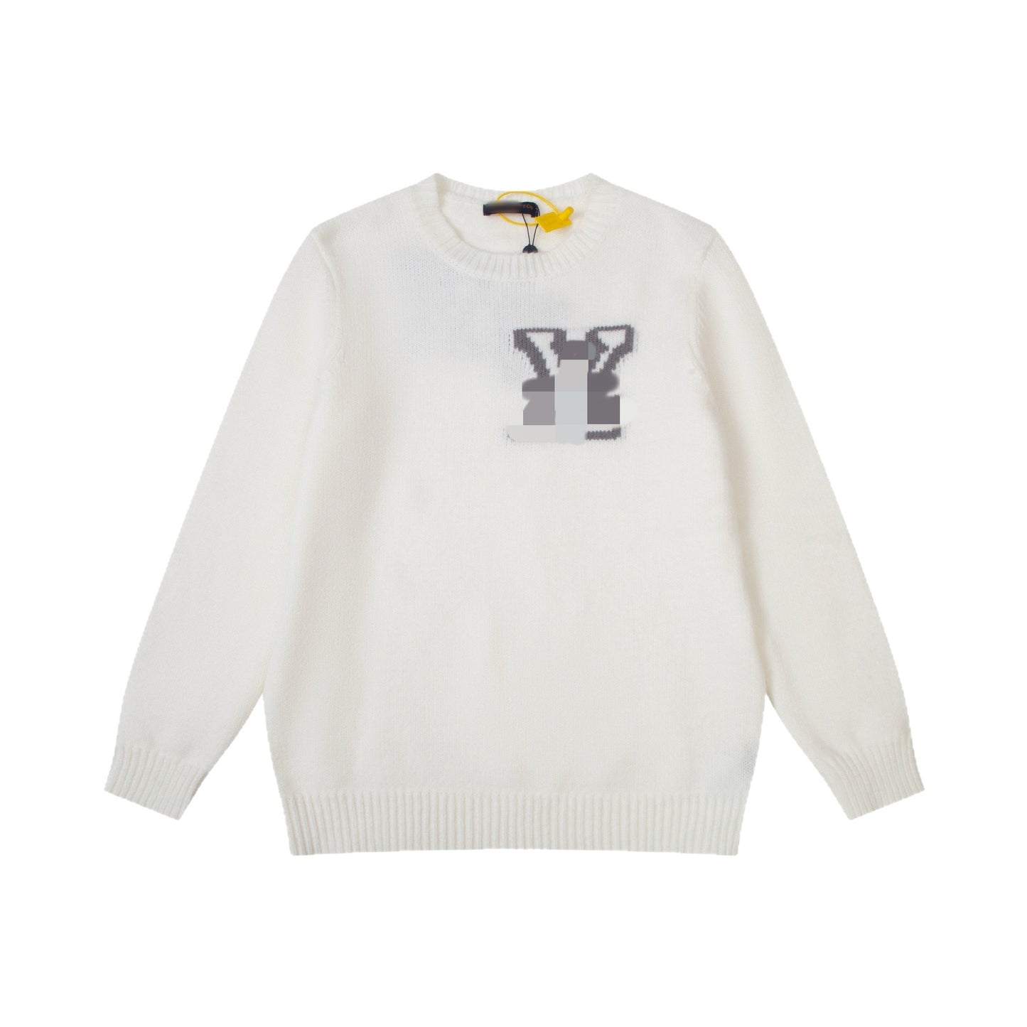 LV "Top correct version" L donkey knitted crew neck sweater.25SS autumn and winter heavy industry meticulously produces men and women
