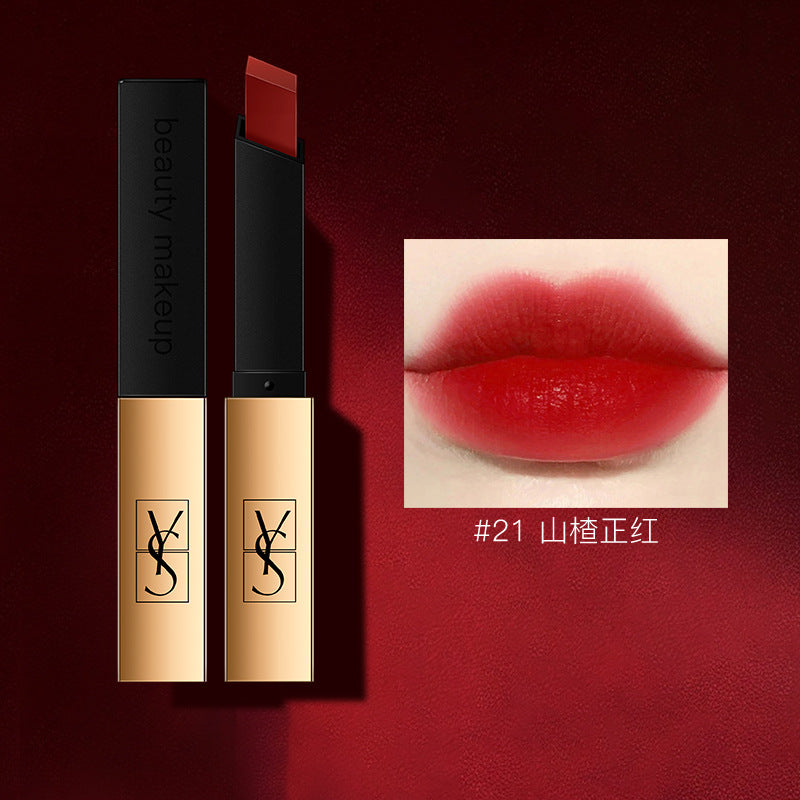 YSL velvet matte small gold bar lipstick rich color development big-name lipstick direct sales