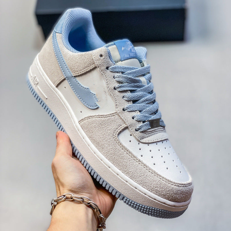 Explor Nike What The LA Collaboration Mandarin Duck Air Force One Versatile Casual Sportsboard Shoes for Men and Women AF1 Trendy Shoes
