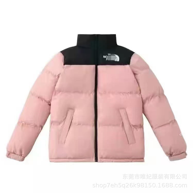 The NORTH FACE High quality North Face Beauty Edition 1996 Feather Cotton Jacket Winter Men's and Women's Stand Collar Thickened Windproof Bread Jacket Cotton Jacket