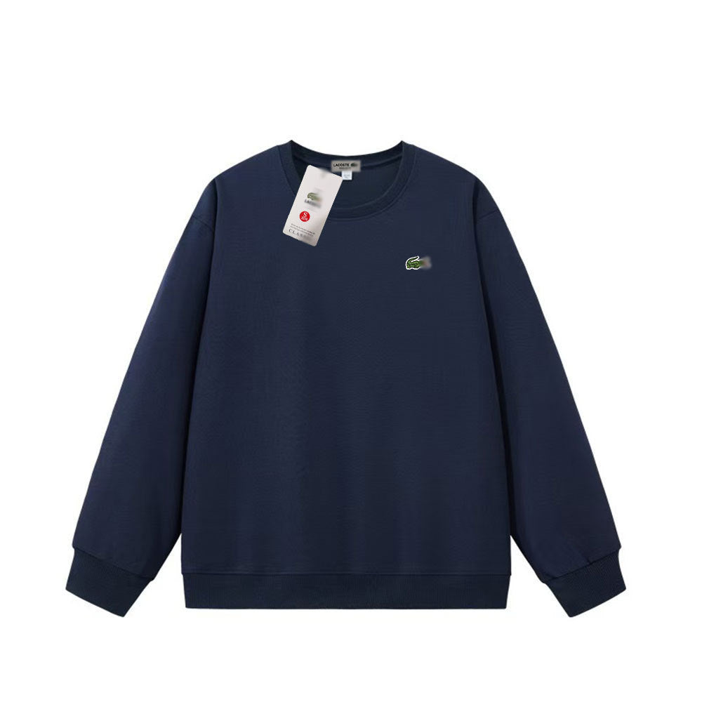 Lcosta Cross-border spring and autumn hot sales crew neck sweatshirt small fish embroidery crew neck pullover sweatshirt casual base shirt long sleeves