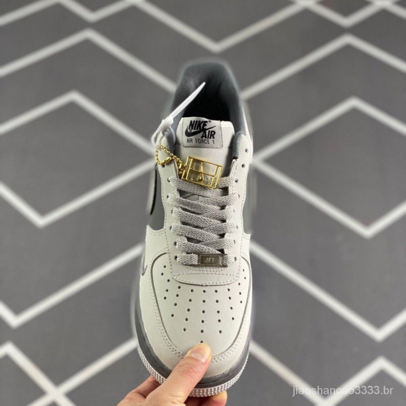 Nike shoes Putian's new cross-border AF1 Air Force No. 1 light and dark gray low-hook low-top men's and women's sneakers are a cross-border hot seller