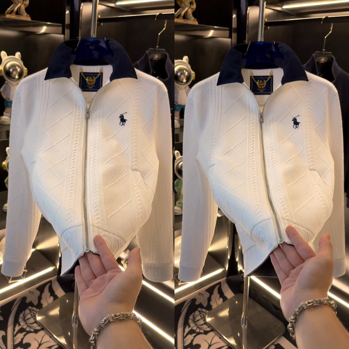 Polo Autumn new fashion, versatile, trendy, light luxury, high-quality men's ruffian, casual lapels, comfortable jackets, jackets