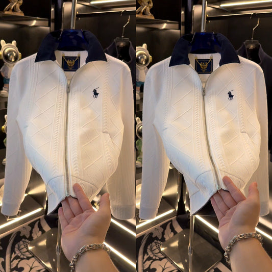 Polo Autumn new fashion, versatile, trendy, light luxury, high-quality men's ruffian, casual lapels, comfortable jackets, jackets