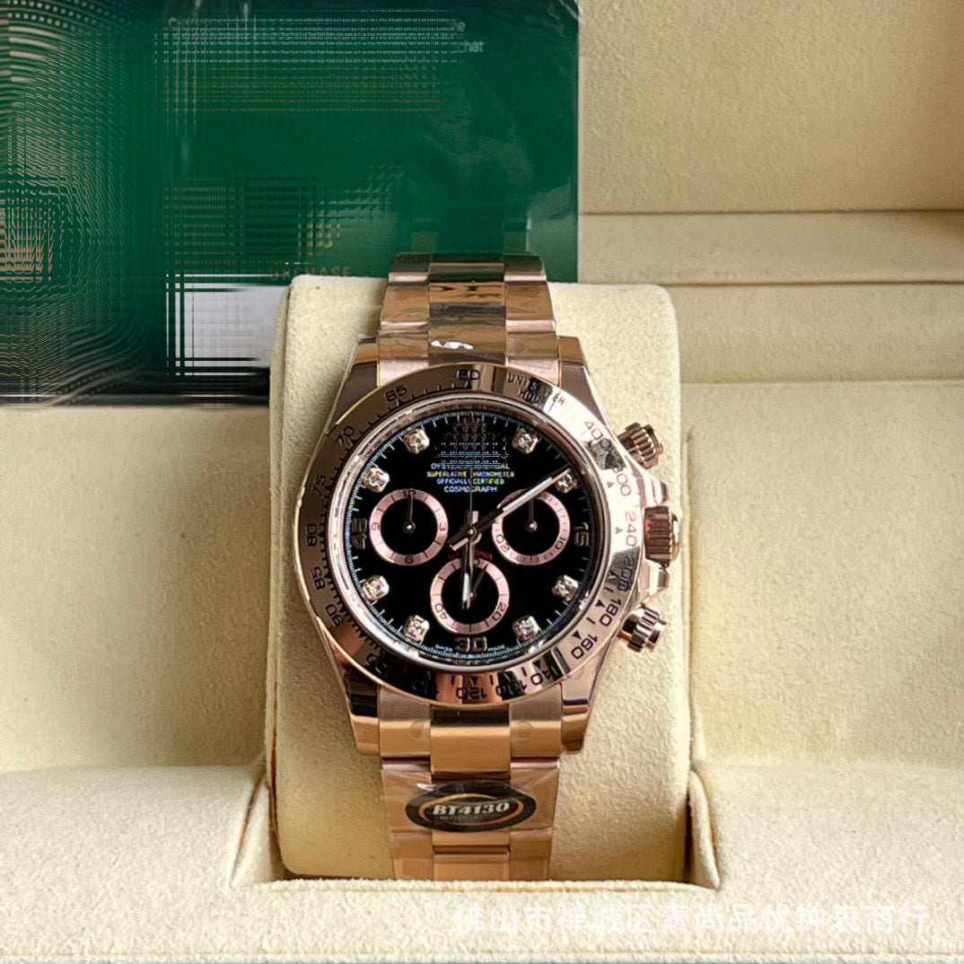New caliber 4131 chronograph Cross-border 7750 Ice Landi 4131 Panda Di Yu Wenle Men's Mechanical Watch Bei Sister-in-law Watch AliExpress Foreign Trade