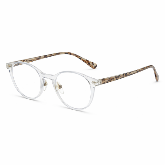 Retro Round Blue Light Blocking Glasses - Vintage Optical Frame Computer Eyewear for Men Women - Anti-Glare Gaming Glasses