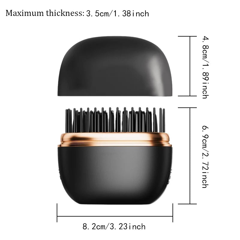 Mini straightening comb, portable and stylish straightening tool, USB charging wireless straightening comb ﻿